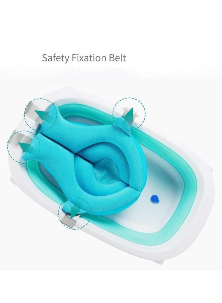 Baby Bath Tub, Whimsical Ocean Design Non-slip Bath Seat, Makes Toddler Bath time Fun, Moby Blue - Image 4